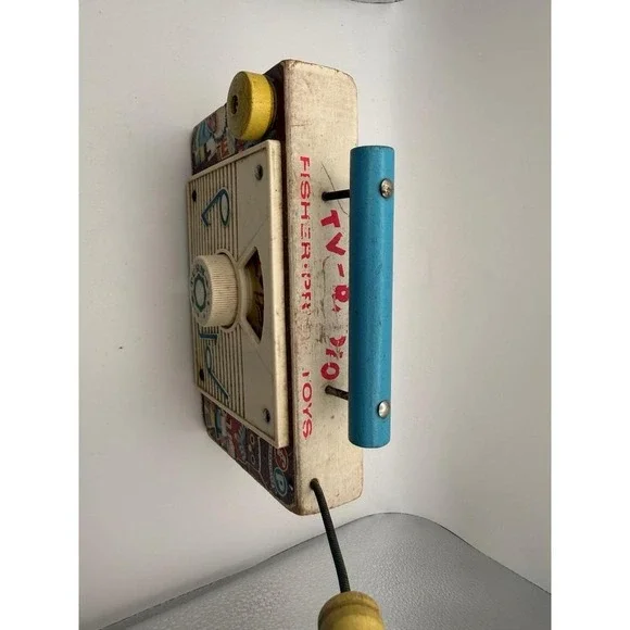 Vtg 1961 Fisher-Price FP MUSIC BOX TV RADIO Ten Little Indians -Not working - Picture 5 of 6